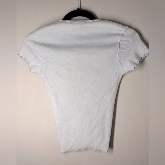 Sky Blue Keyhole Shirt - Picture 3 of 7